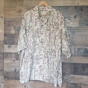 Joseph & Feiss 100% silk Men's Bamboo print sz 2XL